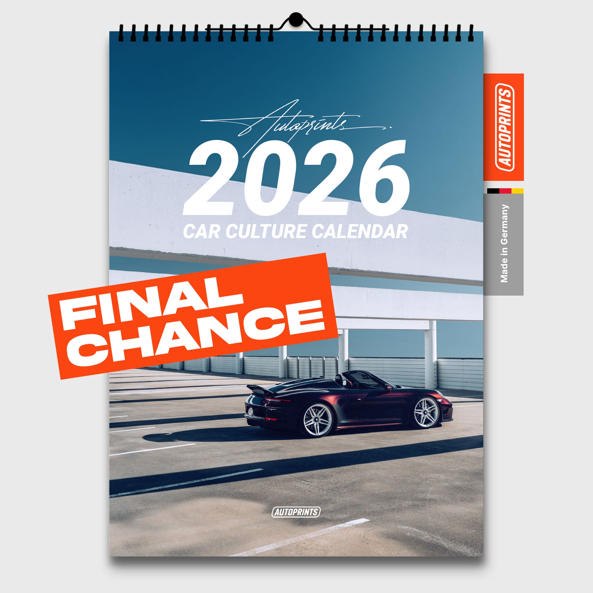 CAR CULTURE 2026 Calendrier auto premium 2-en-1