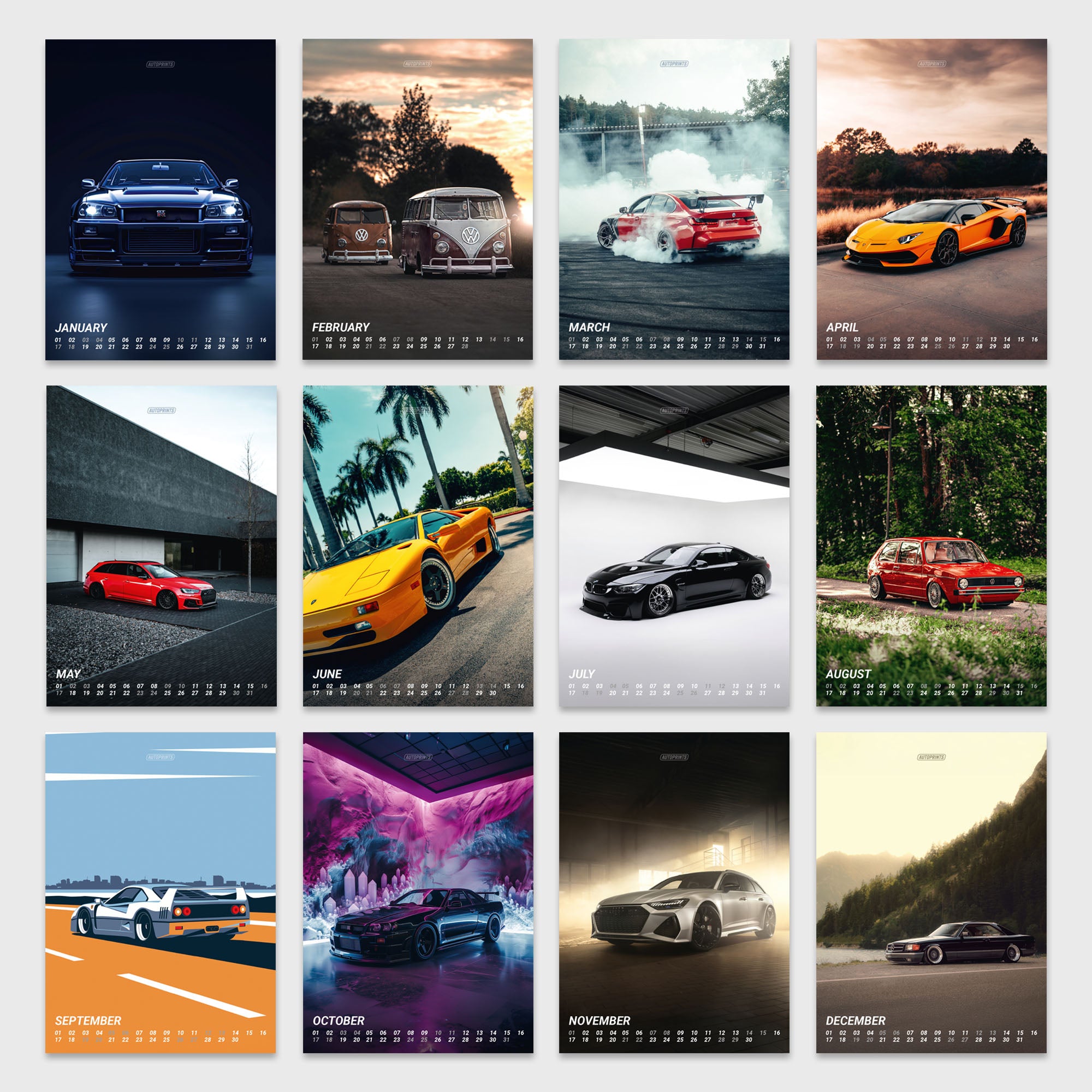 CAR CULTURE 2026 2in1 Premium Car Calendar